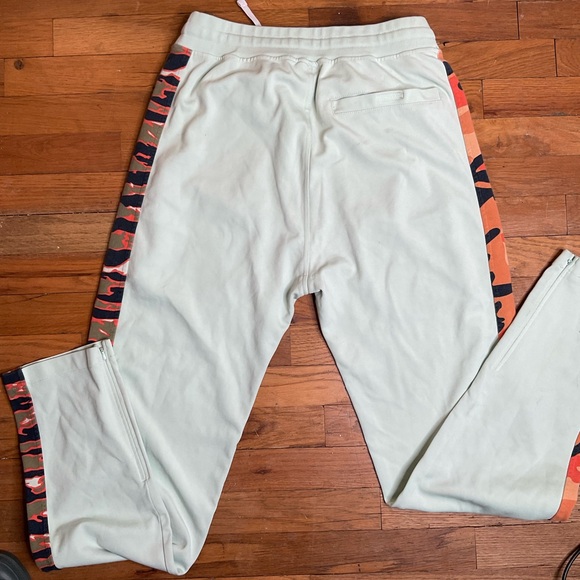 Billionaire Boys Club Sweatpants, size XXL, light mint w/orange camouflage, GUC - Picture 2 of 6